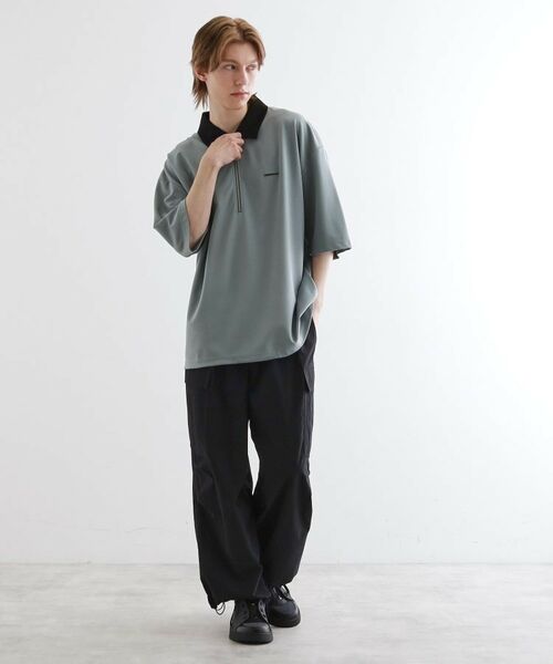 tk.TAKEO KIKUCHI / ティーケー タケオキクチ ポロシャツ | 配色ハーフジップポロ | 詳細10