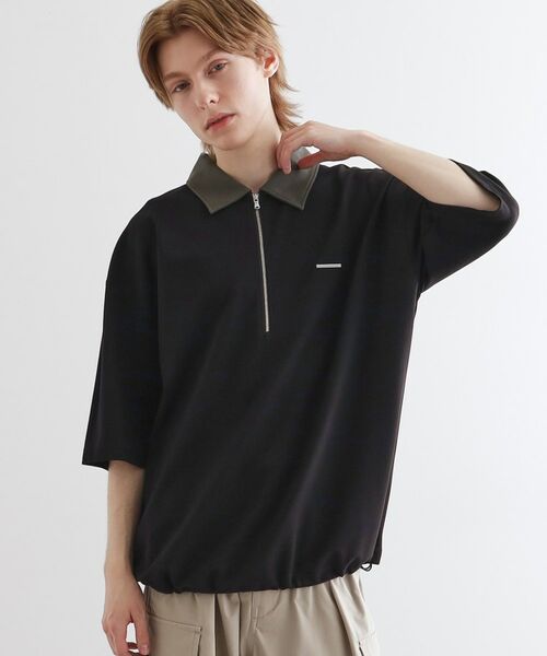 tk.TAKEO KIKUCHI / ティーケー タケオキクチ ポロシャツ | 配色ハーフジップポロ | 詳細2