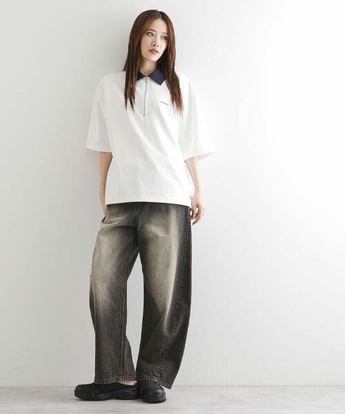 tk.TAKEO KIKUCHI / ティーケー タケオキクチ ポロシャツ | 配色ハーフジップポロ | 詳細20