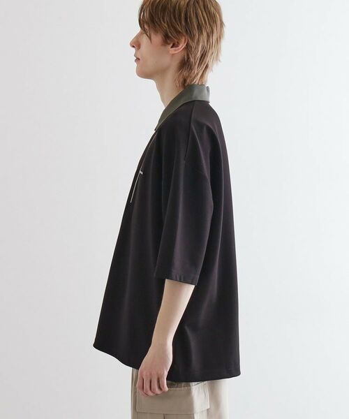 tk.TAKEO KIKUCHI / ティーケー タケオキクチ ポロシャツ | 配色ハーフジップポロ | 詳細22