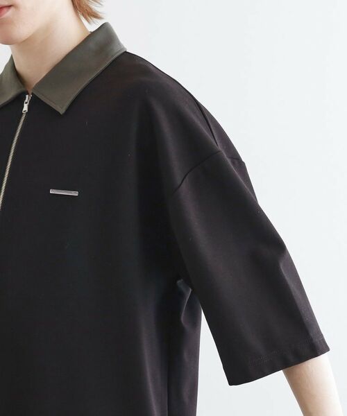 tk.TAKEO KIKUCHI / ティーケー タケオキクチ ポロシャツ | 配色ハーフジップポロ | 詳細25