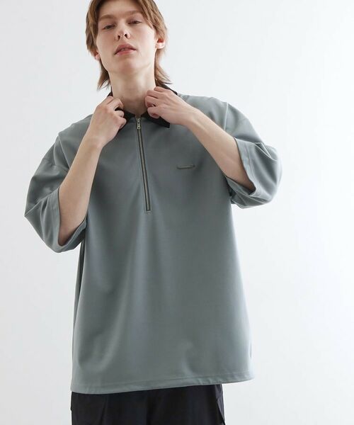 tk.TAKEO KIKUCHI / ティーケー タケオキクチ ポロシャツ | 配色ハーフジップポロ | 詳細8