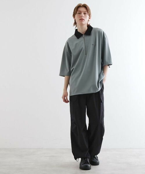 tk.TAKEO KIKUCHI / ティーケー タケオキクチ ポロシャツ | 配色ハーフジップポロ | 詳細9