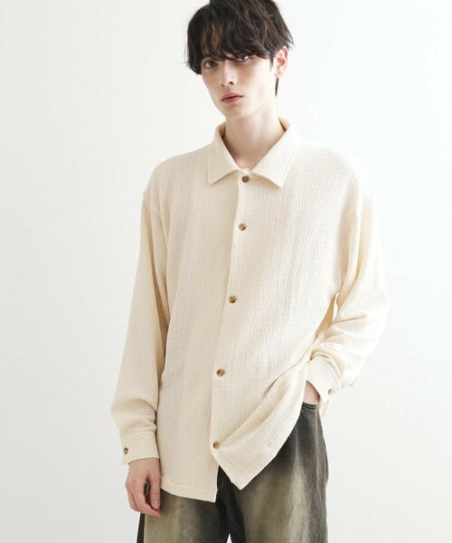 tk.TAKEO KIKUCHI / ティーケー タケオキクチ Tシャツ | カット楊柳シャツ | 詳細2