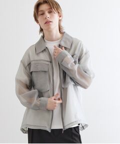 tk.TAKEO KIKUCHI / ティーケー タケオキクチ シャツ・ブラウス | シアーシャツアウター