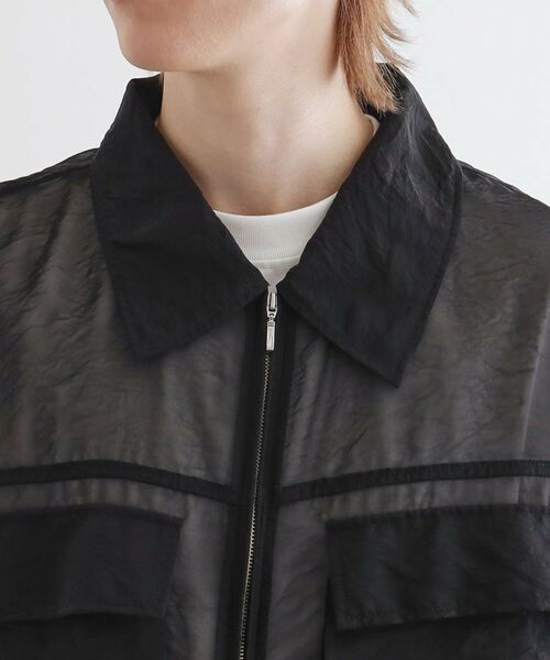 tk.TAKEO KIKUCHI / ティーケー タケオキクチ シャツ・ブラウス | シアーシャツアウター | 詳細13