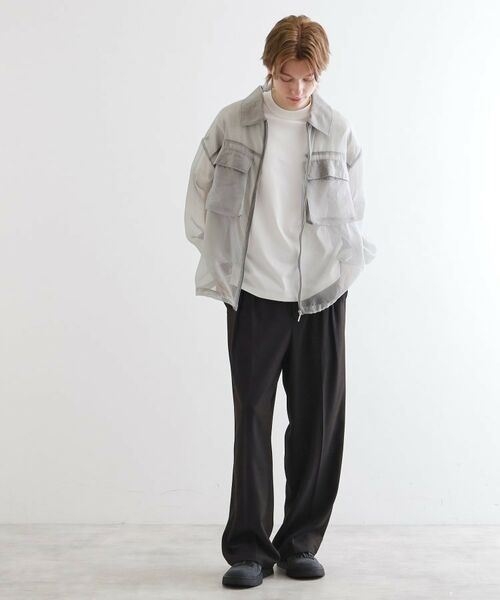 tk.TAKEO KIKUCHI / ティーケー タケオキクチ シャツ・ブラウス | シアーシャツアウター | 詳細4