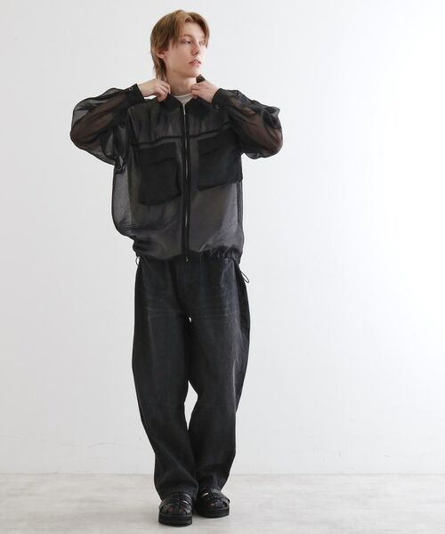 tk.TAKEO KIKUCHI / ティーケー タケオキクチ シャツ・ブラウス | シアーシャツアウター | 詳細8