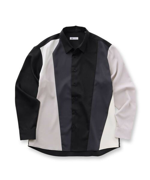 tk.TAKEO KIKUCHI / ティーケー タケオキクチ シャツ・ブラウス | ダイヤゴナルスイッチシャツ | 詳細1