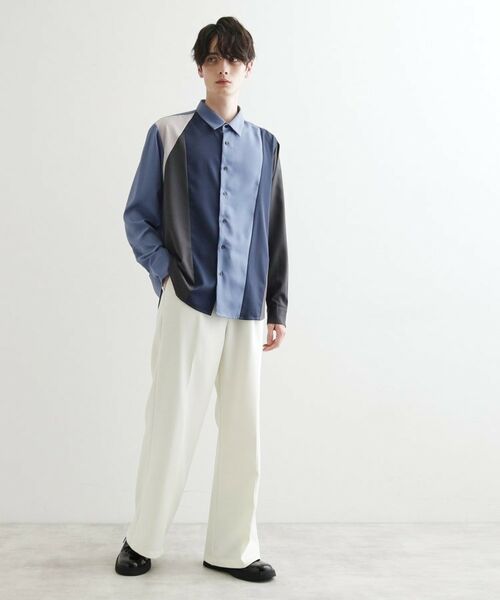 tk.TAKEO KIKUCHI / ティーケー タケオキクチ シャツ・ブラウス | ダイヤゴナルスイッチシャツ | 詳細11