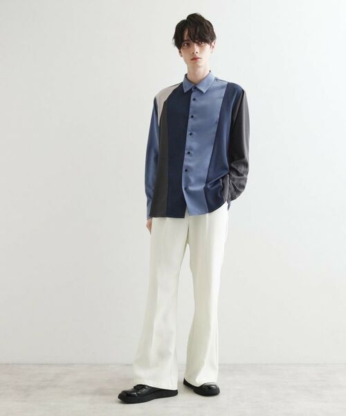 tk.TAKEO KIKUCHI / ティーケー タケオキクチ シャツ・ブラウス | ダイヤゴナルスイッチシャツ | 詳細12