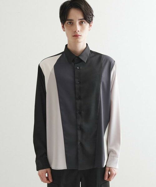 tk.TAKEO KIKUCHI / ティーケー タケオキクチ シャツ・ブラウス | ダイヤゴナルスイッチシャツ | 詳細14