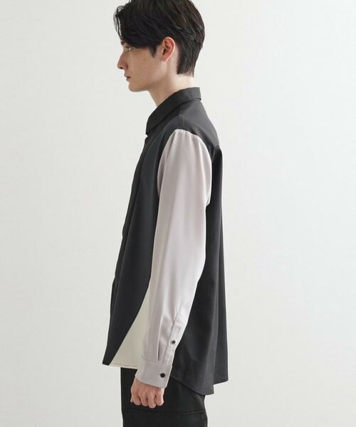 tk.TAKEO KIKUCHI / ティーケー タケオキクチ シャツ・ブラウス | ダイヤゴナルスイッチシャツ | 詳細15