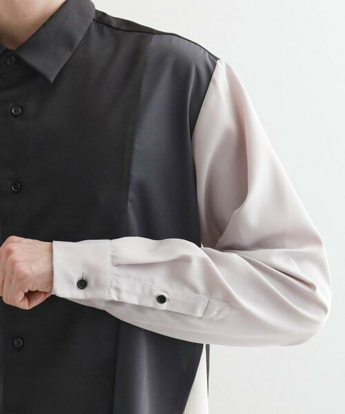 tk.TAKEO KIKUCHI / ティーケー タケオキクチ シャツ・ブラウス | ダイヤゴナルスイッチシャツ | 詳細18