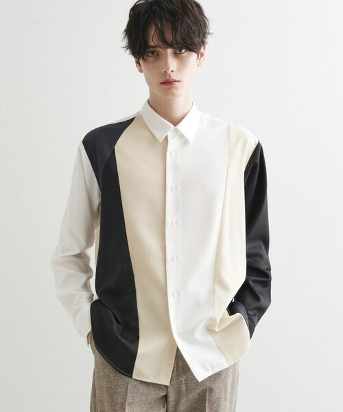 tk.TAKEO KIKUCHI / ティーケー タケオキクチ シャツ・ブラウス | ダイヤゴナルスイッチシャツ | 詳細2