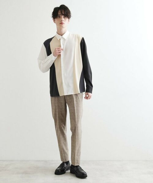 tk.TAKEO KIKUCHI / ティーケー タケオキクチ シャツ・ブラウス | ダイヤゴナルスイッチシャツ | 詳細4