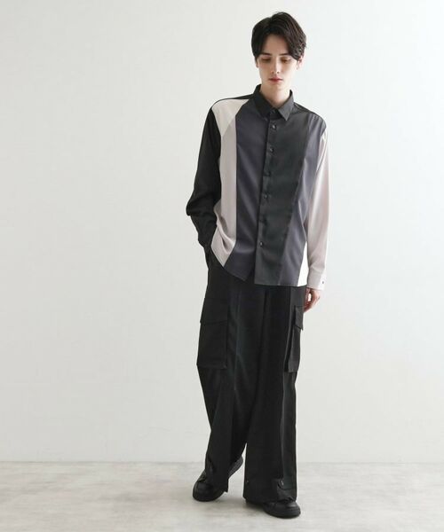 tk.TAKEO KIKUCHI / ティーケー タケオキクチ シャツ・ブラウス | ダイヤゴナルスイッチシャツ | 詳細7