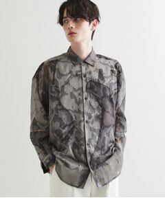 tk.TAKEO KIKUCHI / ティーケー タケオキクチ シャツ・ブラウス | シアーフラワーシャツ