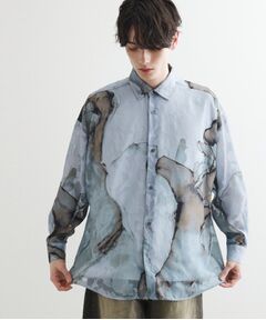 tk.TAKEO KIKUCHI / ティーケー タケオキクチ シャツ・ブラウス | シアーフラワーシャツ