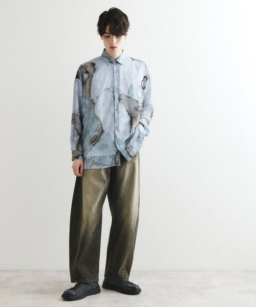 tk.TAKEO KIKUCHI / ティーケー タケオキクチ シャツ・ブラウス | シアーフラワーシャツ | 詳細11