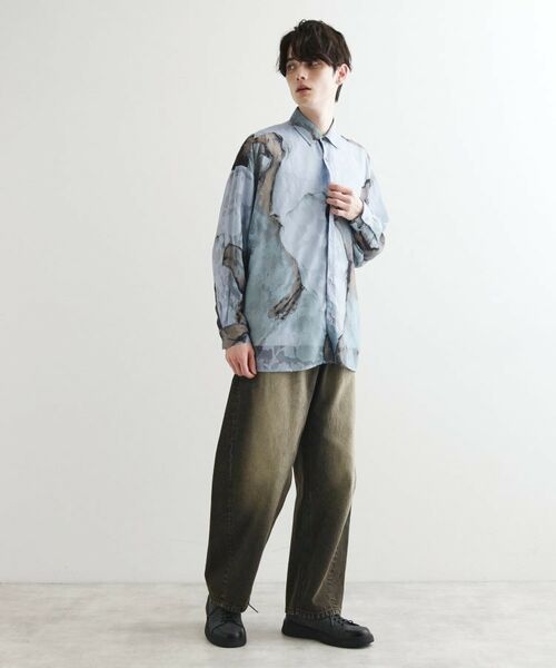 tk.TAKEO KIKUCHI / ティーケー タケオキクチ シャツ・ブラウス | シアーフラワーシャツ | 詳細12