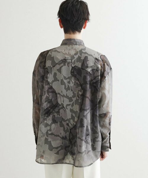 tk.TAKEO KIKUCHI / ティーケー タケオキクチ シャツ・ブラウス | シアーフラワーシャツ | 詳細16