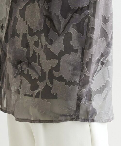 tk.TAKEO KIKUCHI / ティーケー タケオキクチ シャツ・ブラウス | シアーフラワーシャツ | 詳細19