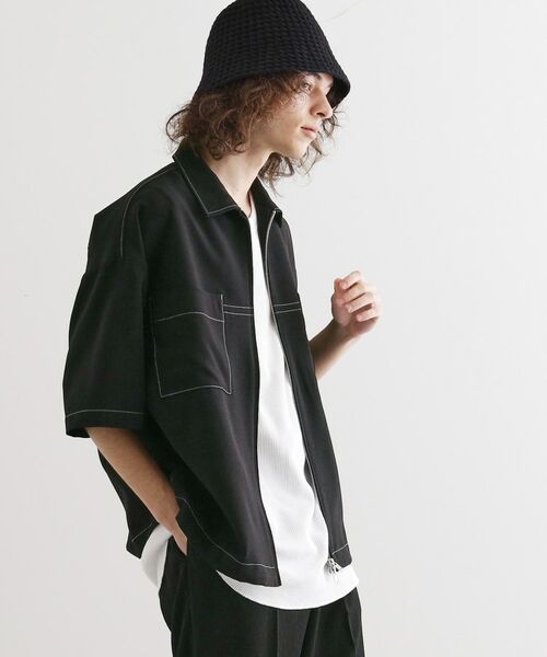 tk.TAKEO KIKUCHI / ティーケー タケオキクチ シャツ・ブラウス | ステッチシャツアウター | 詳細2