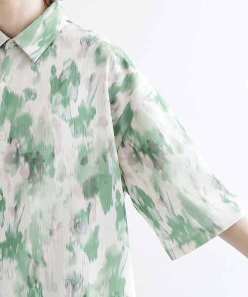 tk.TAKEO KIKUCHI / ティーケー タケオキクチ Tシャツ | 楊柳ブラープリントシャツ | 詳細18