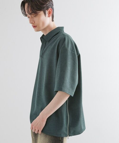 tk.TAKEO KIKUCHI / ティーケー タケオキクチ Tシャツ | 【セットアップ対応】テッククレープスキッパーシャツ | 詳細14