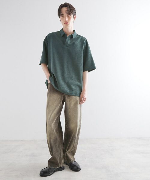 tk.TAKEO KIKUCHI / ティーケー タケオキクチ Tシャツ | 【セットアップ対応】テッククレープスキッパーシャツ | 詳細16