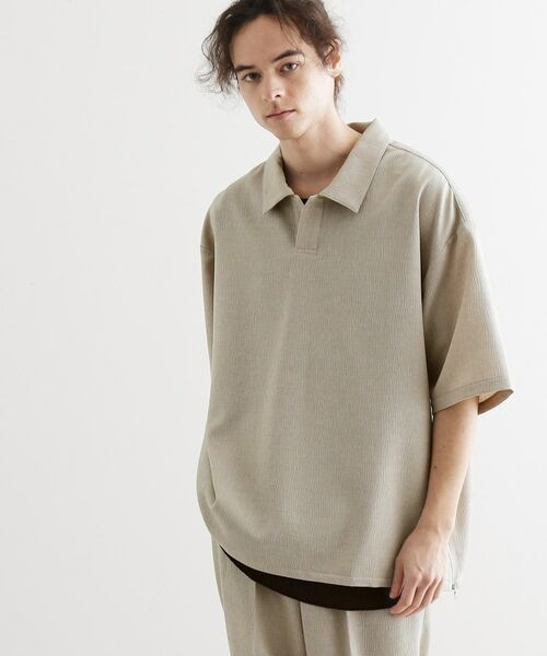 tk.TAKEO KIKUCHI / ティーケー タケオキクチ Tシャツ | 【セットアップ対応】テッククレープスキッパーシャツ | 詳細6