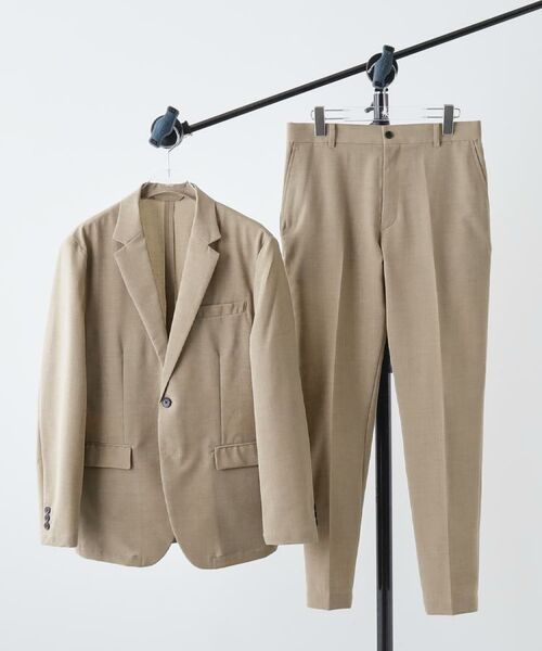 tk.TAKEO KIKUCHI / ティーケー タケオキクチ セットアップ | 【WEB限定 マシンウォッシャブル】機能性エアリードライセットアップ/シングルジャケット&テーパードスラックス | 詳細1