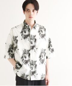 tk.TAKEO KIKUCHI / ティーケー タケオキクチ シャツ・ブラウス | 【WEB限定】無地/花柄アソートドレープ半袖シャツ