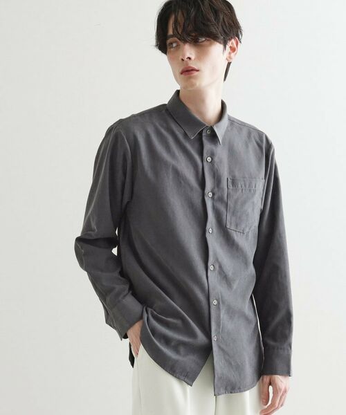 tk.TAKEO KIKUCHI / ティーケー タケオキクチ シャツ・ブラウス | ナイロンスエードライクシャツ | 詳細1