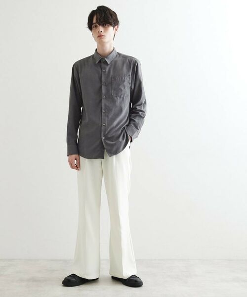 tk.TAKEO KIKUCHI / ティーケー タケオキクチ シャツ・ブラウス | ナイロンスエードライクシャツ | 詳細2
