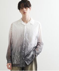 tk.TAKEO KIKUCHI / ティーケー タケオキクチ シャツ・ブラウス | グラデペイズリーレースシャツ