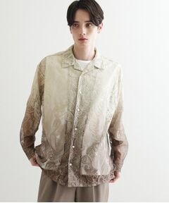 tk.TAKEO KIKUCHI / ティーケー タケオキクチ シャツ・ブラウス | グラデペイズリーレースシャツ