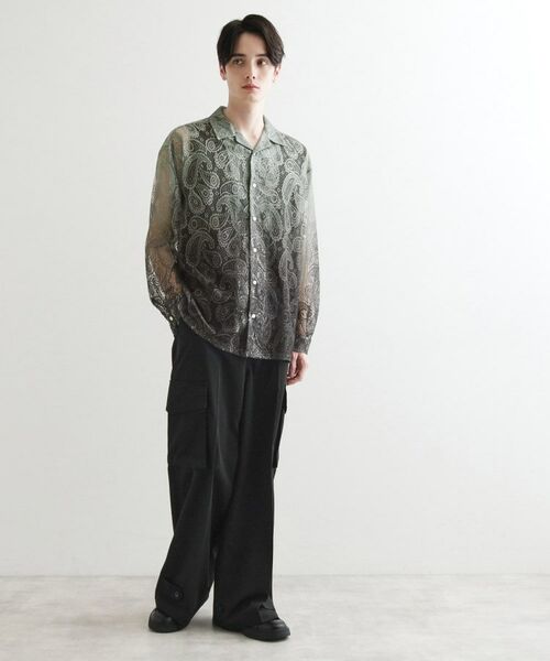 tk.TAKEO KIKUCHI / ティーケー タケオキクチ シャツ・ブラウス | グラデペイズリーレースシャツ | 詳細11