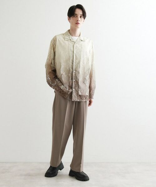 tk.TAKEO KIKUCHI / ティーケー タケオキクチ シャツ・ブラウス | グラデペイズリーレースシャツ | 詳細14