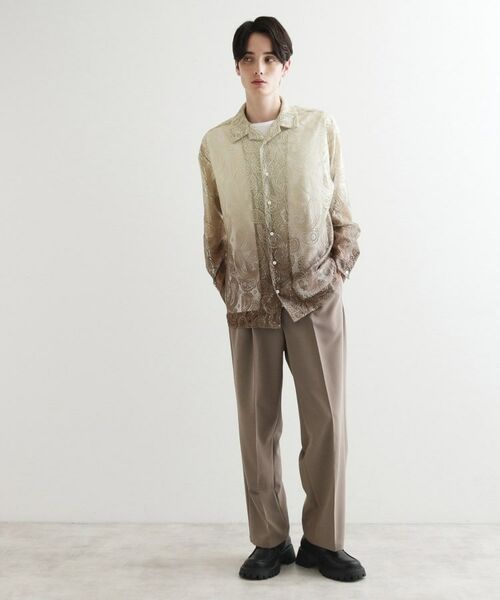 tk.TAKEO KIKUCHI / ティーケー タケオキクチ シャツ・ブラウス | グラデペイズリーレースシャツ | 詳細15