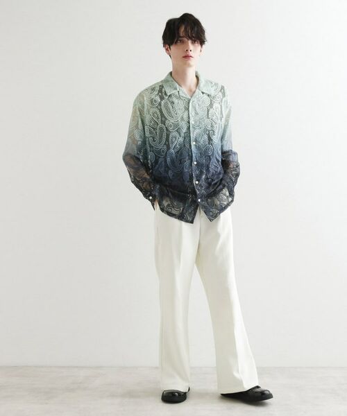 tk.TAKEO KIKUCHI / ティーケー タケオキクチ シャツ・ブラウス | グラデペイズリーレースシャツ | 詳細18
