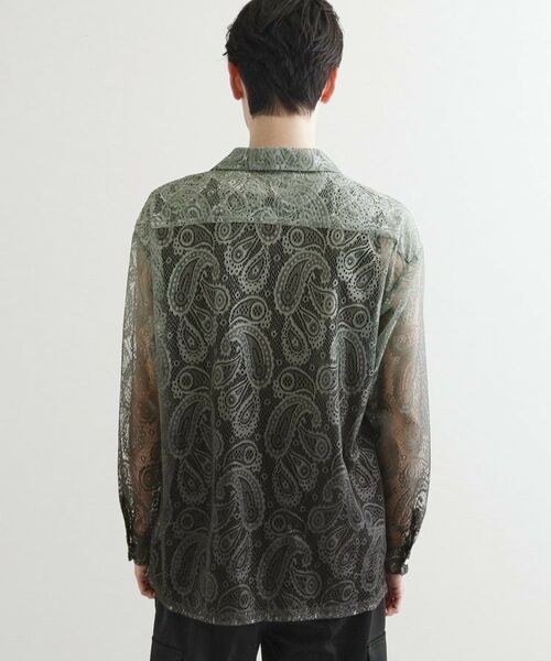 tk.TAKEO KIKUCHI / ティーケー タケオキクチ シャツ・ブラウス | グラデペイズリーレースシャツ | 詳細23