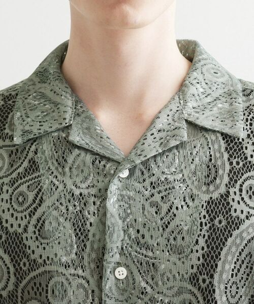 tk.TAKEO KIKUCHI / ティーケー タケオキクチ シャツ・ブラウス | グラデペイズリーレースシャツ | 詳細24