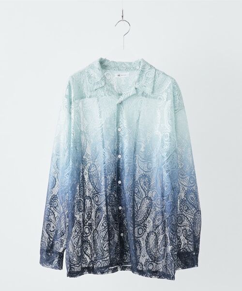 tk.TAKEO KIKUCHI / ティーケー タケオキクチ シャツ・ブラウス | グラデペイズリーレースシャツ | 詳細3