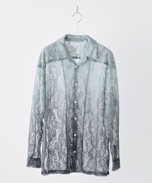 tk.TAKEO KIKUCHI / ティーケー タケオキクチ シャツ・ブラウス | グラデペイズリーレースシャツ | 詳細4
