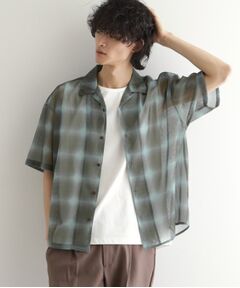 tk.TAKEO KIKUCHI / ティーケー タケオキクチ シャツ・ブラウス | メッシュオンブレーチェックシャツ