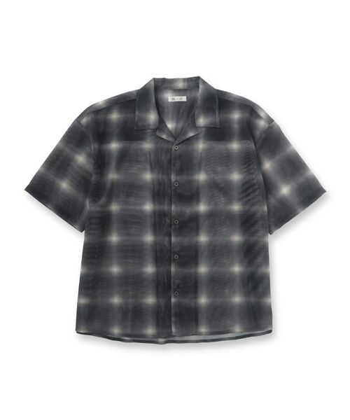 tk.TAKEO KIKUCHI / ティーケー タケオキクチ シャツ・ブラウス | メッシュオンブレーチェックシャツ | 詳細1