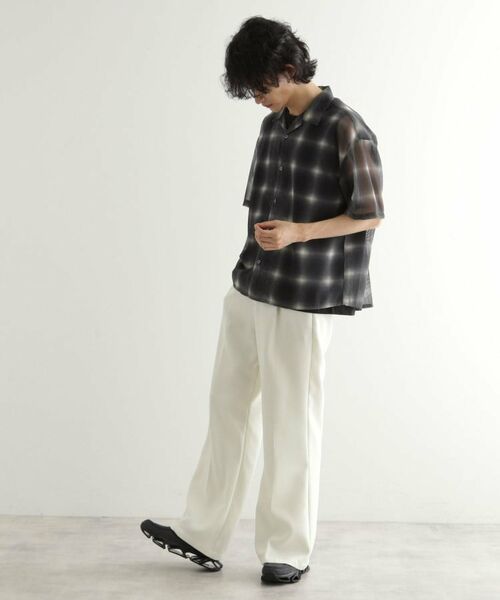 tk.TAKEO KIKUCHI / ティーケー タケオキクチ シャツ・ブラウス | メッシュオンブレーチェックシャツ | 詳細10
