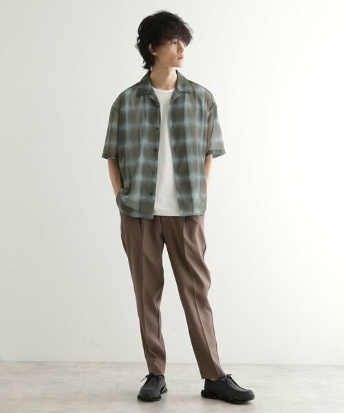 tk.TAKEO KIKUCHI / ティーケー タケオキクチ シャツ・ブラウス | メッシュオンブレーチェックシャツ | 詳細15